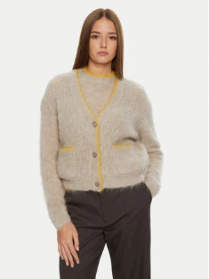 American Vintage Kardigan Bymi BYM19AH24 Beżowy Loose Fit