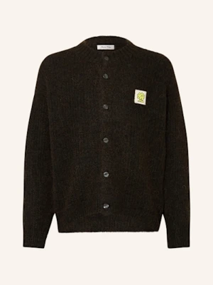 American Vintage Kardigan Z Dodatkiem Alpaki braun