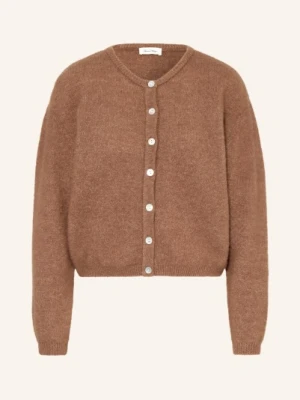 American Vintage Kardigan Z Dodatkiem Alpaki braun