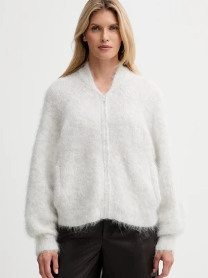 American Vintage kardigan z dodatkiem alpaki damski kolor szary lekki NIB19A