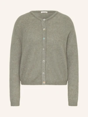 American Vintage Kardigan Z Dodatkiem Alpaki gruen KHAKI