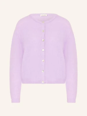 American Vintage Kardigan Z Dodatkiem Alpaki lila