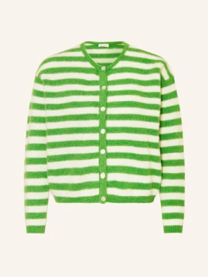 American Vintage Kardigan Z Dodatkiem Alpaki weiss