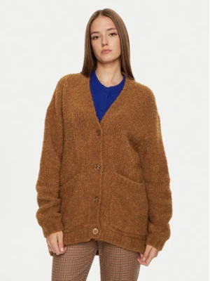 American Vintage Kardigan Zolly ZOL19CH24 Brązowy Loose Fit