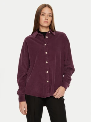 American Vintage Koszula PADO06AH24 Fioletowy Loose Fit