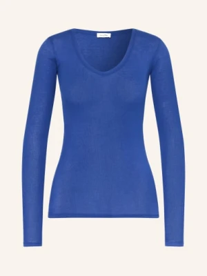 American Vintage Koszulka Z Długim Rękawem Masachusetts blau