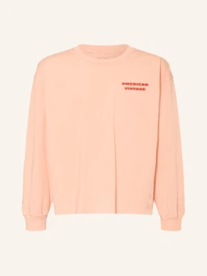 American Vintage Koszulka Z Długim Rękawem rosa