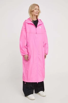 American Vintage kurtka damska kolor różowy przejściowa oversize