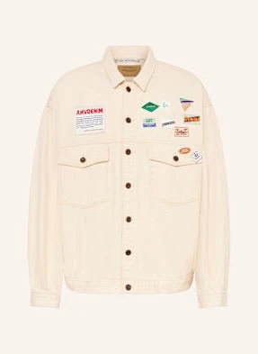American Vintage Kurtka Jeansowa Oversize Snopdog weiss