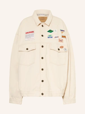 American Vintage Kurtka Jeansowa Oversize Snopdog weiss