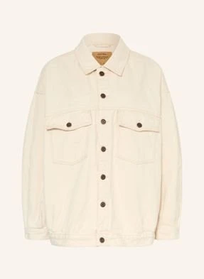 American Vintage Kurtka Jeansowa Oversize weiss