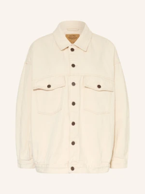 American Vintage Kurtka Jeansowa Oversize weiss
