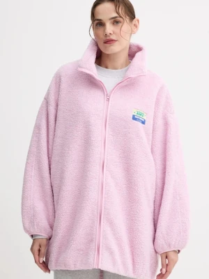 American Vintage kurtka kolor różowy przejściowa oversize HOK17A