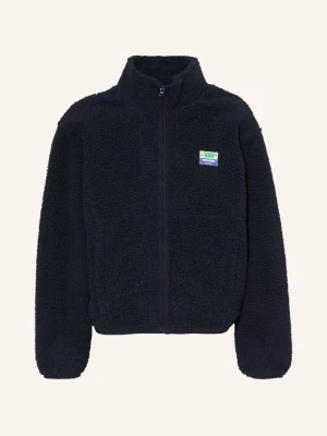 American Vintage Kurtka Z Futerkiem blau GRANATOWY