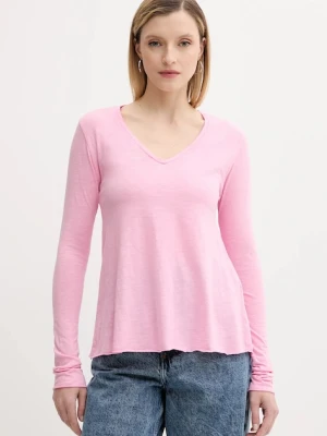 American Vintage longsleeve kolor różowy JAC52VE25