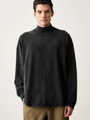 American Vintage longsleeve męski bawełniany szary