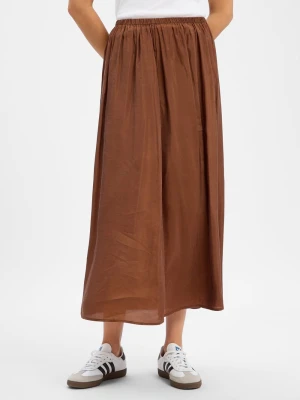 american vintage Spódnica Kobiety Lyocell brązowy