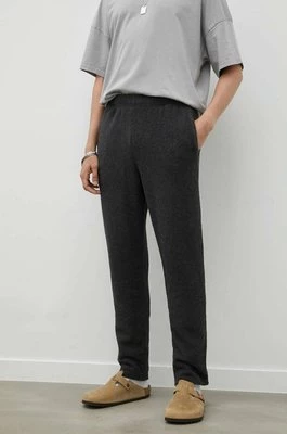 American Vintage spodnie dresowe kolor czarny gładkie