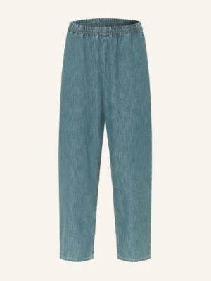 American Vintage Spodnie Jeansowe Typu Culotte blau