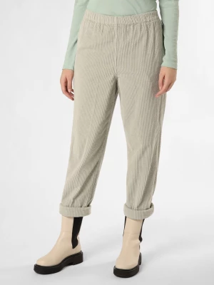 american vintage Spodnie - Pado Kobiety Bawełna zielony jednolity,