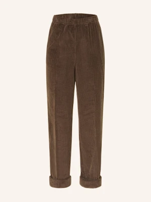 American Vintage Spodnie Sztruksowe Padow schwarz