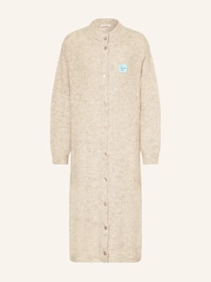 American Vintage Sukienka Z Dzianiny East Z Dodatkiem Alpaki grau