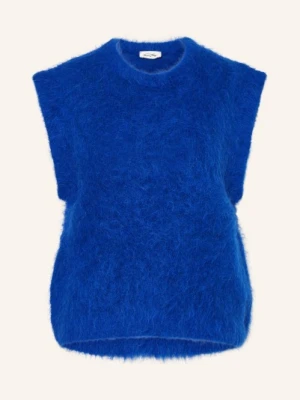 American Vintage Sweter Bez Rękawów Niby Z Alpaki blau