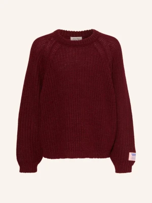 American Vintage Sweter Cyrow rot CIEMNOCZERWONY