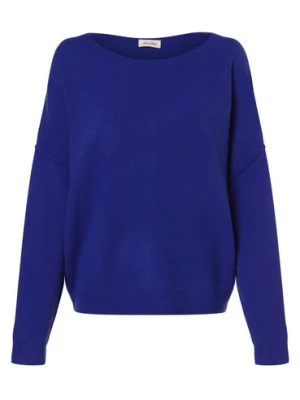 american vintage Sweter damski Kobiety niebieski jednolity, M/L