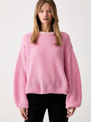 American Vintage sweter damski z wełną różowy