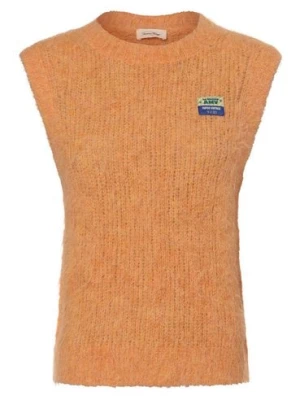 american vintage Sweter damski z zawartością alpaki - Bymi Kobiety pomarańczowy marmurkowy, M/L
