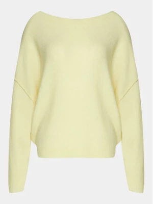 American Vintage Sweter Damsville DAM225E24 Żółty Regular Fit