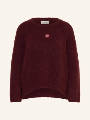 American Vintage Sweter East Z Alpaką rot CIEMNOCZERWONY
