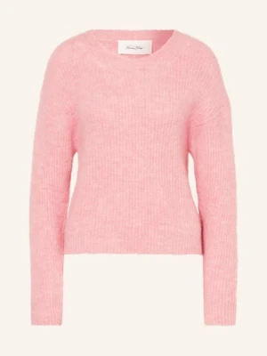 American Vintage Sweter East Z Dodatkiem Alpaki rosa