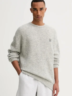 American Vintage sweter męski z wełną szary