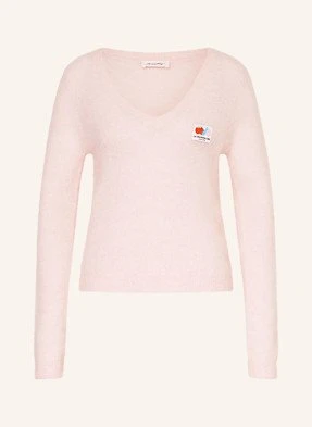American Vintage Sweter Nenybay Z Dodatkiem Alpaki rosa