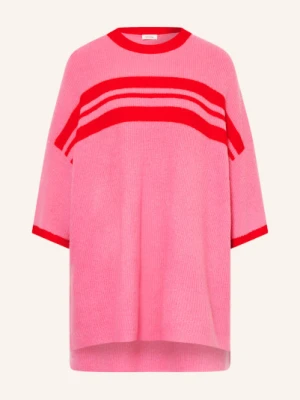 American Vintage Sweter Oversize Damsville Z Rękawami 3/4 pink