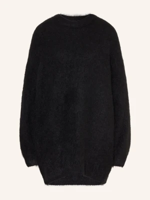 American Vintage Sweter Oversize Niby Z Alpaki schwarz CZARNY