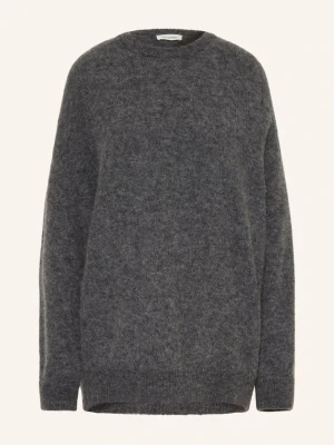 American Vintage Sweter Oversize Vitow Z Alpaki grau CZIEMNOSZARY