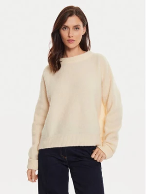American Vintage Sweter VITO18EH24 Beżowy Loose Fit