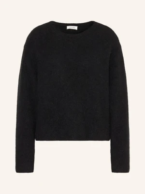 American Vintage Sweter Vitow Z Alpaki schwarz CZARNY