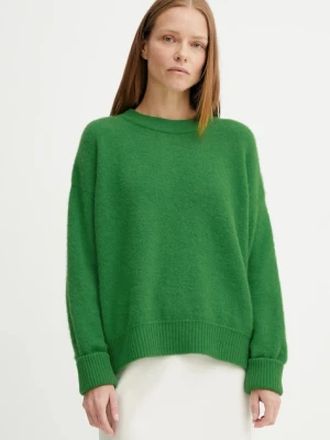 American Vintage sweter wełniany damski kolor zielony VITO18E