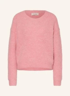 American Vintage Sweter Z Dodatkiem Alpaki rosa