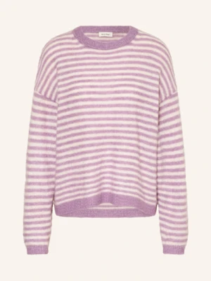 American Vintage Sweter Z Dodatkiem Alpaki rosa