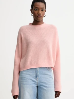 American Vintage sweter z wełną damski kolor różowy RAX18H