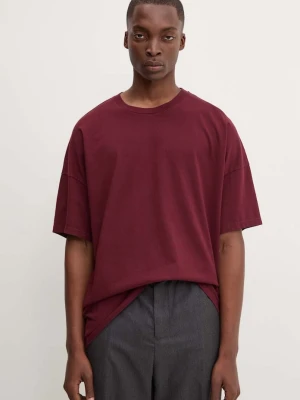 American Vintage t-shirt bawełniany bordowy