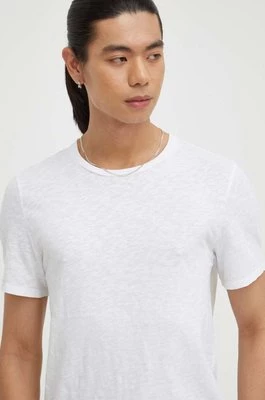 American Vintage t-shirt bawełniany T-SHIRT MC COL ROND kolor biały melanżowy MBYSA18B