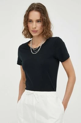 American Vintage t-shirt bawełniany T-SHIRT MC COL ROND kolor czarny GAMI02B