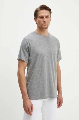 American Vintage t-shirt bawełniany męski kolor szary melanżowy MVUP02AH24