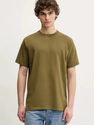 American Vintage t-shirt bawełniany męski kolor zielony gładki MFIZ25BE25